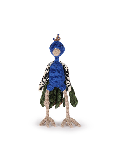 peacock bird crochet amigurumi project pattern kerry lord Edward's menagerie